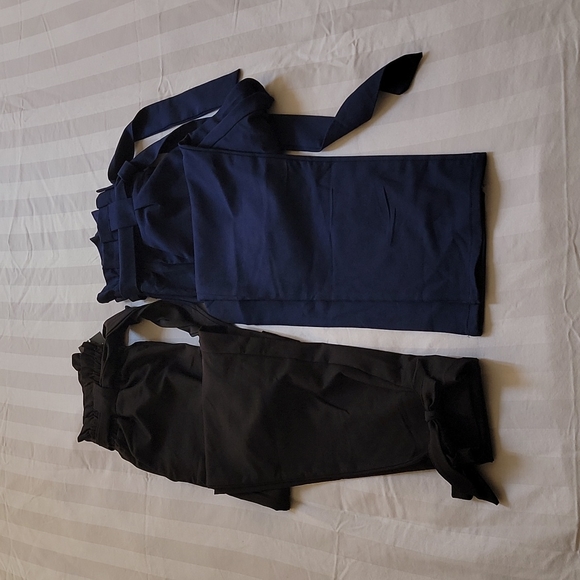 Bundle! High Waisted Tie Front Trouser Pants - Picture 6 of 7